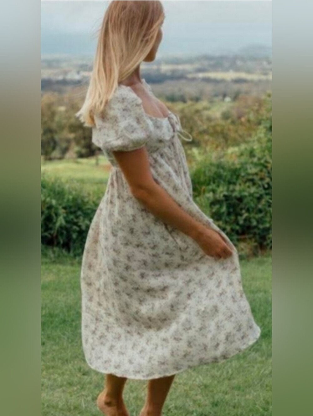 Neuflora Victoria Midi S XS Fit Cottagecore Romantic Floral - Picture 2 of 6